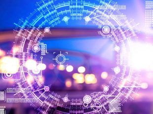 schermo con rappresentazione digitale dati