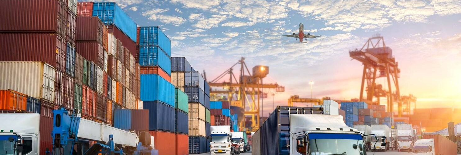 terminal container con camion
